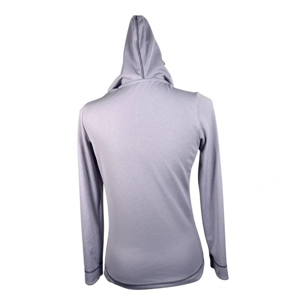 ALO Yoga Ligthweight Quarter Zip Hoodie Pullover in Lavender, Size Medium